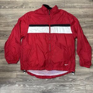 Nike Vintage 90s Swoosh Color Block Windbreaker Jacket Mens L Retro Running Y2K